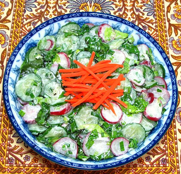 Bowl of Uzbek Spring Salad