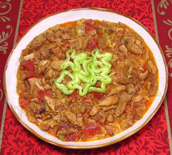 Dish of Pork Tokány Stew