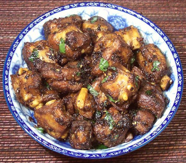 Dish of Spare Ribs Stir Fried