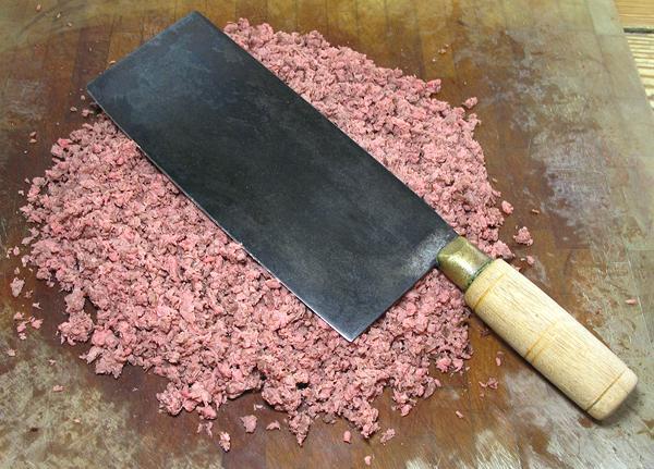 Cleaver Knife with Beef