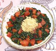 Dish of Spinach & Tomato Salad