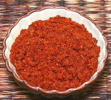 Small Bowl of Red Curry Paste