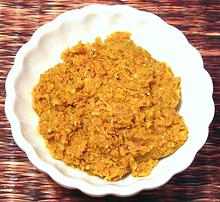 Small Bowl of Yellow Curry Paste