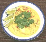 Dish of Fish Coconut Curry
