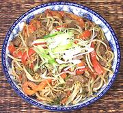 Dish of Beef & Bean Sprouts