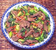 Dish of Beef with Choy