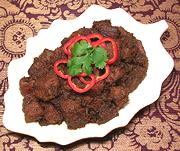 Dish of Beef Dry Curry
