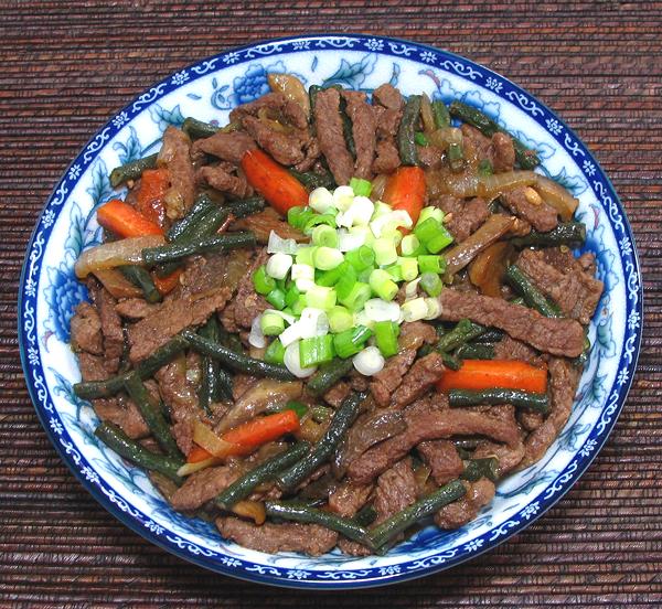 Dish of Beef with Long Beans