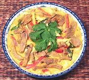 Dish of Red Curry with Beef