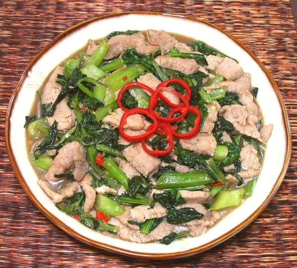 Bowl of Pork & Yu Choy 5 Spice