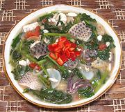 Bowl of Fish Soup with Sour Broth