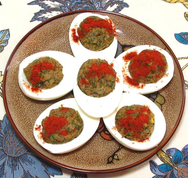 Dish of Egg Salad / Stuffed Eggs