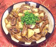 Dish of Kidneys in Madeira Sauce