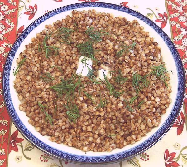 Dish of Buckwheat Kasha