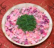 Dish of Diced Vegetable Salad
