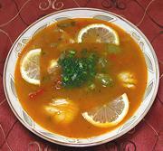 Bowl of Fish Solyanka Soup