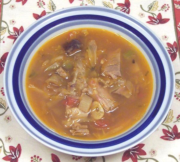 Bowl of Shchi - Russian Cabbage Soup