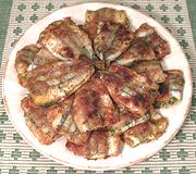 Plate of Fried Smelts with Dill