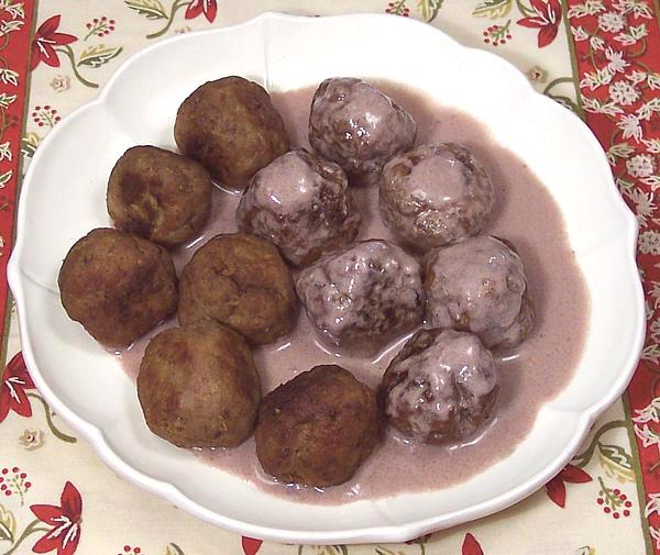 Swedish Meatballs, with and without Sauce