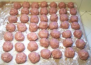 Swedish Meatballs ready for cooking