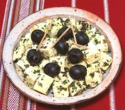 Dish of Panela Cheese, Marinated
