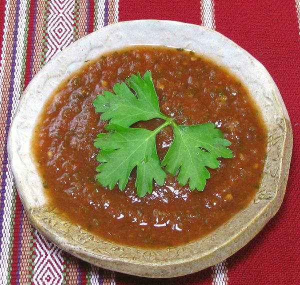 Small Bowl of Tomate Jalapeño Sauce