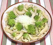 Dish of Pasta with Romanesco Cauliflower
