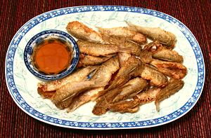 Plate of Fried Tiny Dace