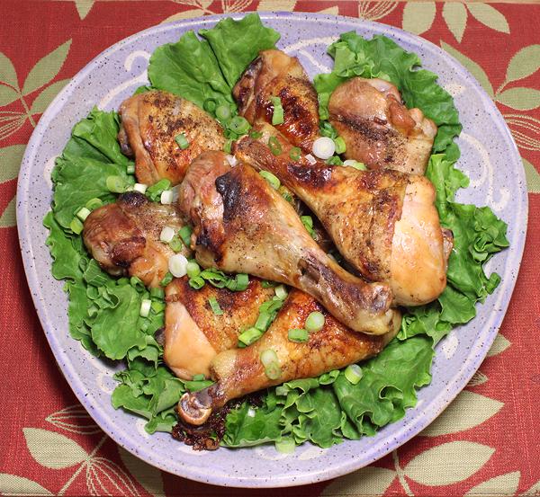 Dish of Roast Chicken Sweet Tea