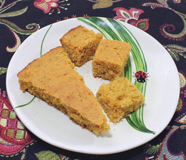 Dish with Cajun Cornbread