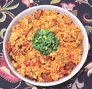 Dish of Chicken & Sausage Jambalaya