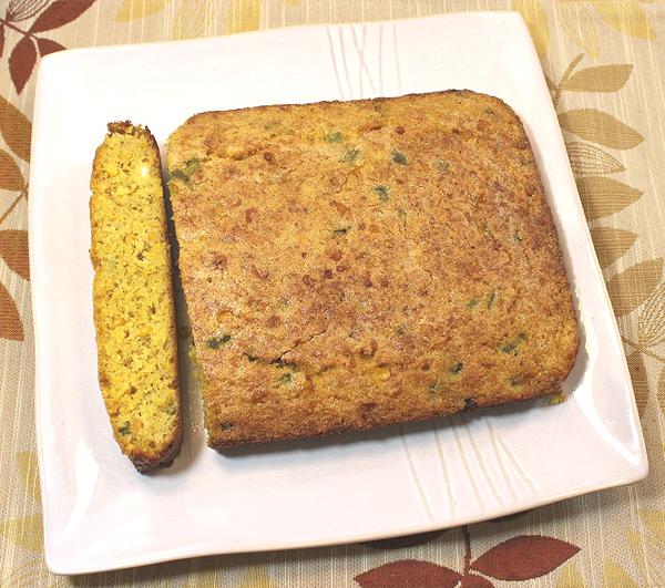 Platter with Southwestern Cornbread