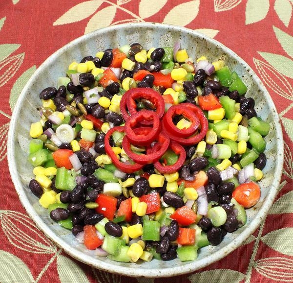 Dish of Black Bean & Corn Salad