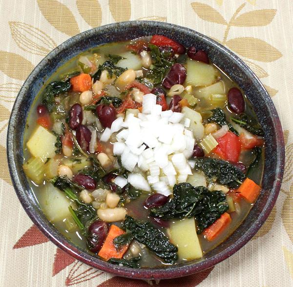 Bowl of Bean & Vegetable Stew