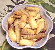 Dish of Fried Yucca Wedges