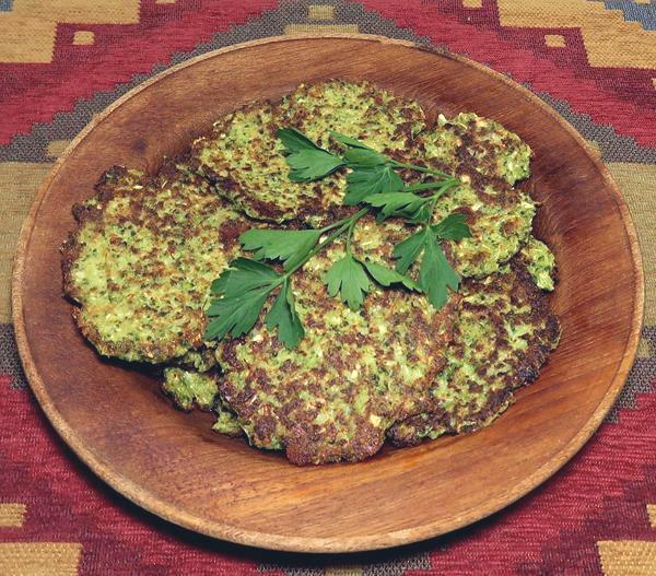 Plate of Fried Vegie Fritters