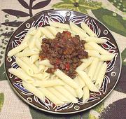 Dish of Pasta with Beef Ragù
