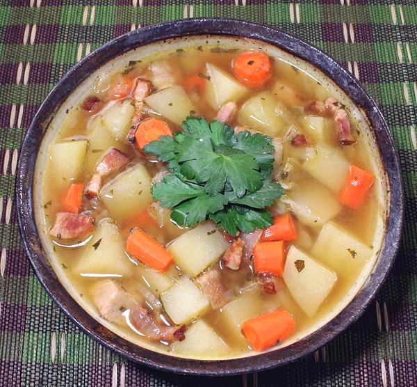 Bowl of Pork & Vegie Stew