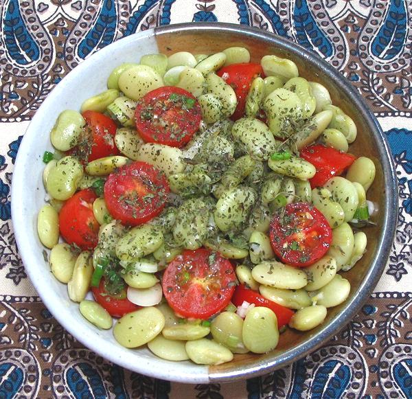 Bowl of Lima Bean Salad