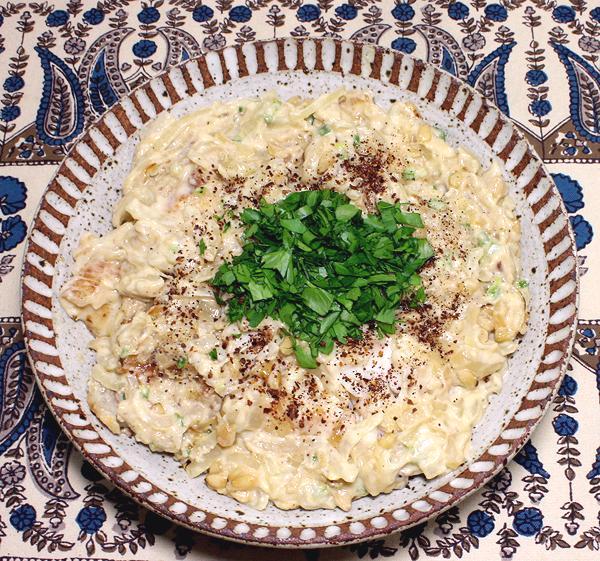 Dish of Fish in Tahini Sauce