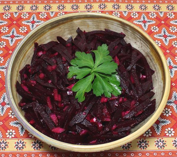 Dish of Polish Beet Salad