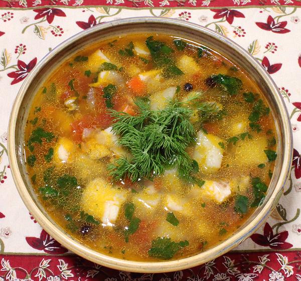 Bowl of Ukranian Fish Soup