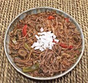 Dish of Beef Ropa Vieja