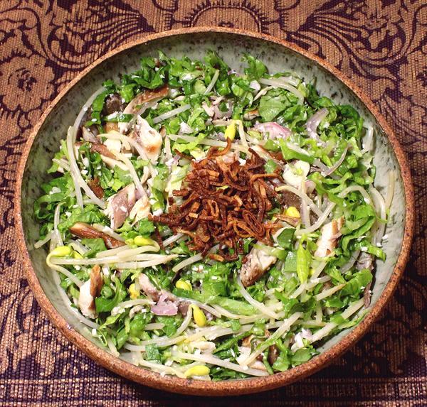 Bowl of Fish & Beansprout Salad