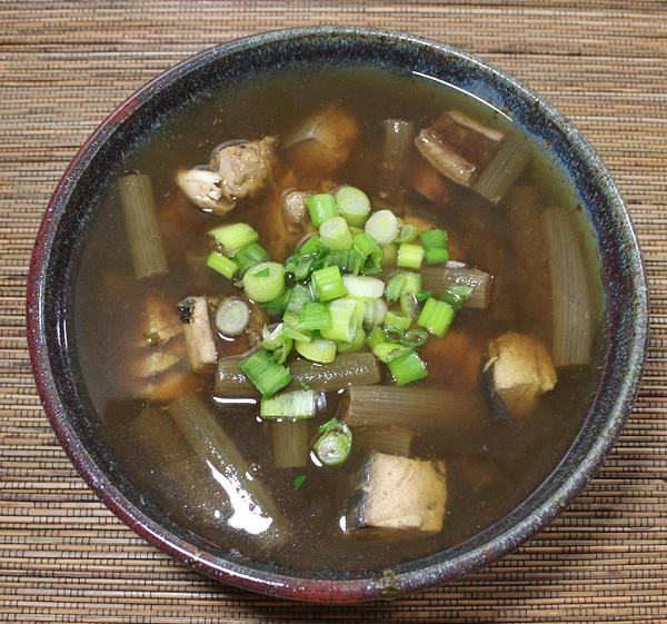 Bowl of Water Lily Stem Sour Soup