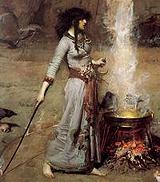 Witch Casting a Circle
