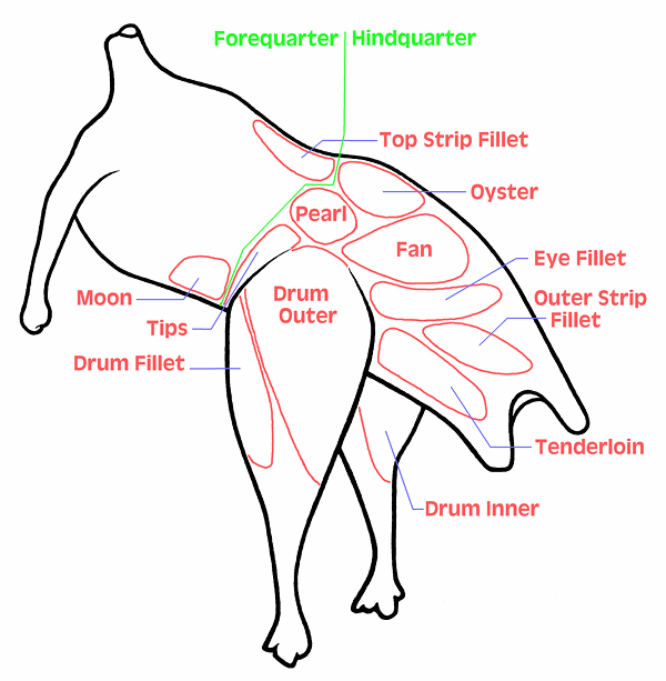 Chart of cuts