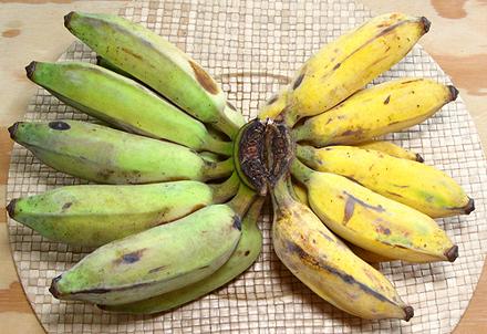 Green and Yellow Thai Bananas