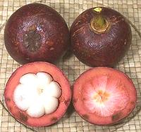 Whole & Cut Mangosteen Fruit