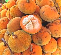 Stack of Santol Fruit